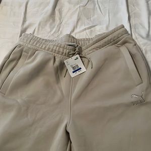 X-Large Puma Joggers Cream Color Brand New Regular $ $60 Selling For $40.
